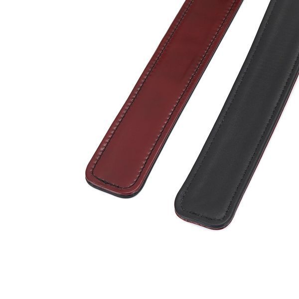 Шкіряні манжети на стегна Liebe Seele Wine Red Thigh Cuffs, розмір S SO9454 фото