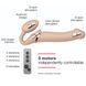 Безремінний страпон з вібрацією Strap-On-Me Vibrating Flesh L, діаметр 3,7 см, пульт ДК, регульовани SO3828 фото 5
