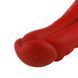 Фалоімітатор для секс-машин Hismith 8.35" Curved Silicone Dildo Red Monster Series SO9966 фото 4