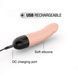 Вібратор Dorcel Real Vibration S Flesh 2.0, діаметр 3,7см, перезаряджається, для точки G SO7392 фото 3