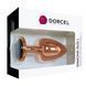 Анальна пробка рожеве золото з чорним кристалом - Dorcel Diamond Plug Rose Gold L SO5530 фото 6