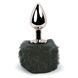 Анальна пробка хвіст зайки, чорний - FeelzToys Bunny Tails Butt Plug Black SO5063 фото 1