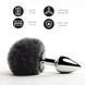 Анальна пробка хвіст зайки, чорний - FeelzToys Bunny Tails Butt Plug Black SO5063 фото 2