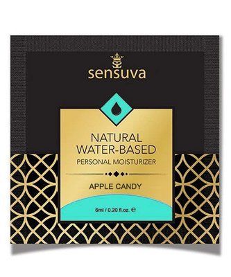 Пробник лубрикант на водній основі, аромат Яблучна цукерка Sensuva - Natural Water-Based Apple Candy (6 мл) SO3393 фото