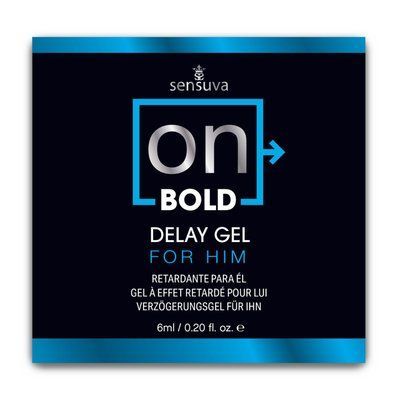 Пробник пролонгатора для чоловіків з солодко-м&rsquo;ятним смаком Sensuva ON Bold (6 мл) SX0658 фото