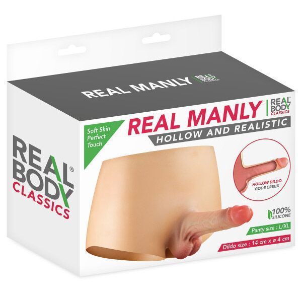 Страпон-труси Real Body &mdash; Real Manly hollow and realistic L/XL SO9957 фото