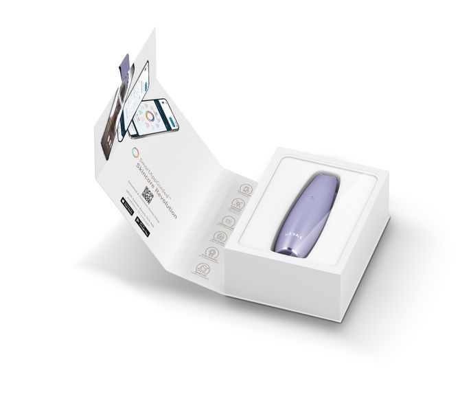 Мікрострумова ручка для підтяжки обличчя GESKE MicroCurrent Face-Lift Pen 6в1 purple HB0123 фото