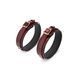 Шкіряні манжети на стегна Liebe Seele Wine Red Thigh Cuffs, розмір L SO9455 фото 3