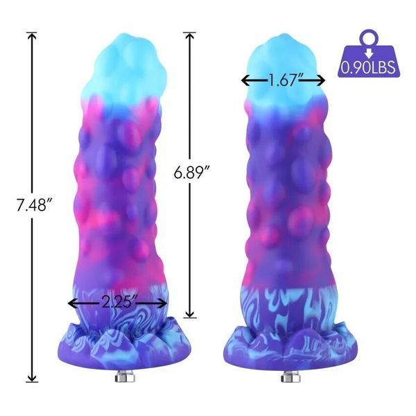 Фалоімітатор для секс-машин Hismith 7.48" Silicone Dildo HSA138 Monster Series SO9968 фото