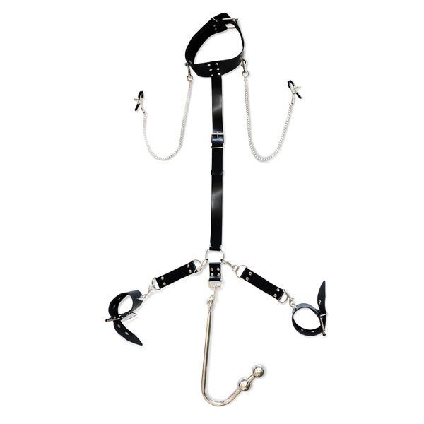 Бондажний набір із металевим анальним гаком №3 Art of Sex Beatrice Bondage set with anal hook №3 SO8508 фото