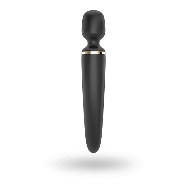 Вібромасажер Satisfyer Wand-er Woman (Black/Gold), водонепроникний, потужний, розмір XXL SO3456 фото