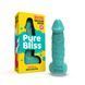 Крафтове мило-член із присоскою, натуральне, 15 см &mdash; Pure Bliss MINI Turquoise SO6359 фото 1