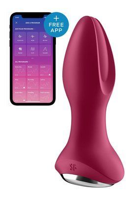 Анальна смарт вібропробка із перлинним масажем, фіолетова - Satisfyer Rotator Plug 2+ Violet SO6280 фото