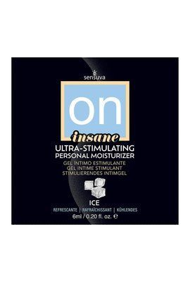 Пробник, збуджувальна змазка на гібридній основі, охолоджуюча - Sensuva Ultra-Stimulating On Insane ICE (6 мл) SO3550 фото