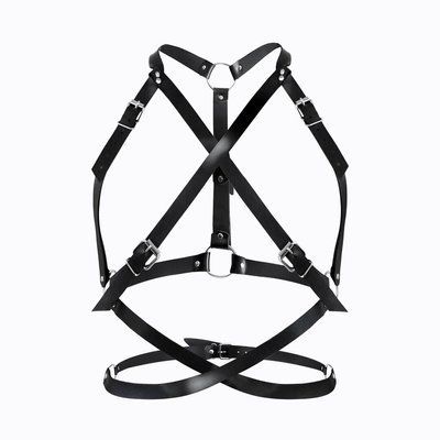 Портупея жіноча Art of Sex - Agnessa Leather harness, Чорний XS-M SO8398 фото
