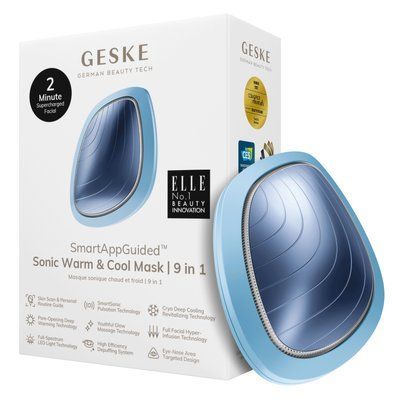 Ультразвукова маска тепло та холод GESKE Sonic Warm&Cool Mask 9в1 aquamarine HB0105 фото