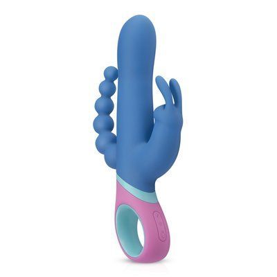 Вібратор-кролик з ротацією и анальним стимулятором - PMV20 Vice Double Vibrator SO4430 фото