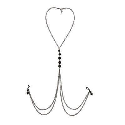 Прикраса на груди з натуральним камінням Art of Sex - Nipple clamps Lava SO9842 фото