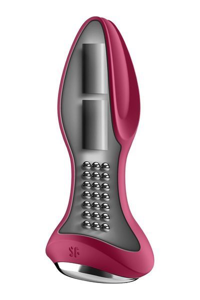 Анальна смарт вібропробка із перлинним масажем, фіолетова - Satisfyer Rotator Plug 2+ Violet SO6280 фото