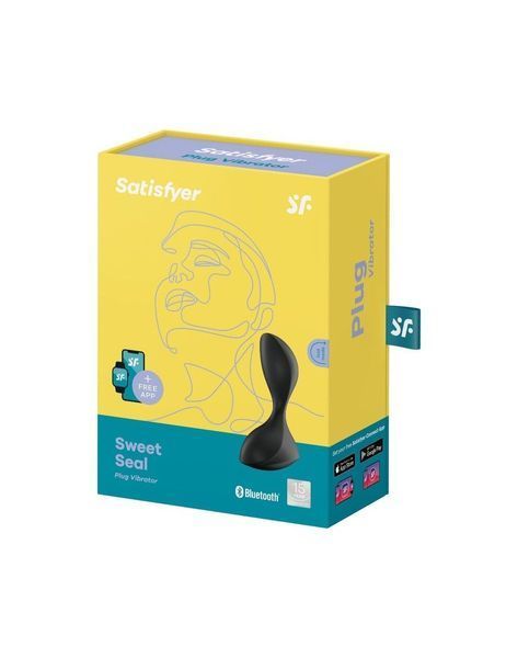 Анальна смарт-пробка з вібрацією - Satisfyer Sweet Seal Black SO6100 фото