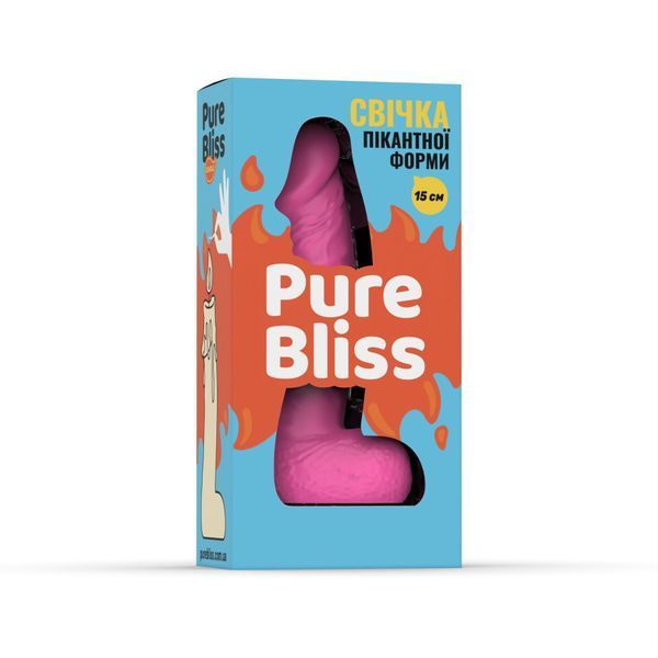 Свічка у вигляді члена 15 см &mdash; Pure Bliss MINI Pink SX1645 фото