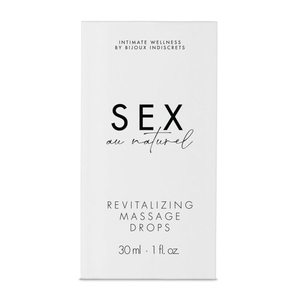 Відновлюючі краплі для масажу Bijoux Indiscrets Sex au Naturel &mdash; Revitalizing Massage Drops SO6632 фото