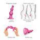 Насадка для страпона Strap-On-Me Dildo Plug Beads Framboise Metallic XXL SO8990 фото 3