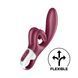 Вібратор-кролик, подвійний відросток, 3 потужні мотори - Satisfyer Touch Me Red SO7776 фото 1