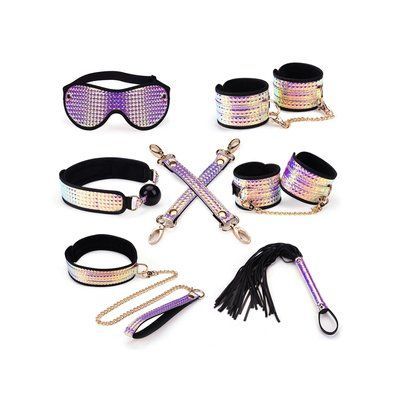 Набір для БДСМ Liebe Seele Pink Glossy 7pcs Bondage Kit (7 предметів) SO9507 фото