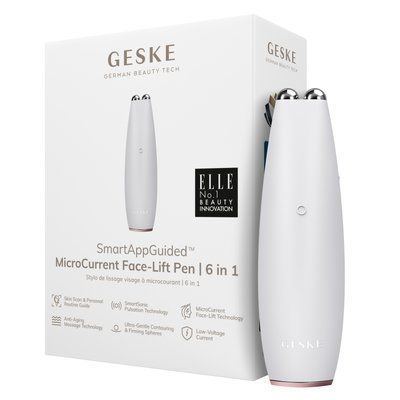 Мікрострумова ручка для підтяжки обличчя GESKE MicroCurrent Face-Lift Pen 6в1 starlight HB0121 фото