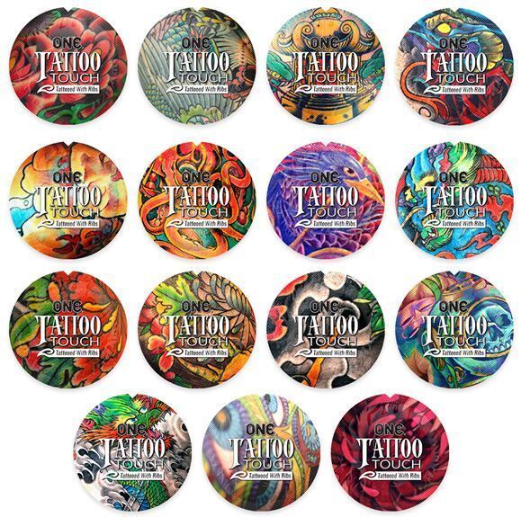 Презерватив ONE Tattoo Touch Blue 1 шт, рельєф у вигляді тату, синій SX0755 фото