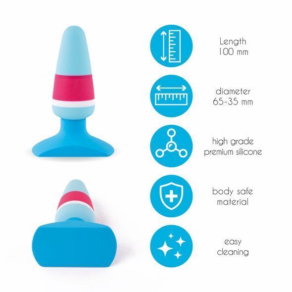 Анальна пробка, діаметр 3,2 см - FeelzToys Plugz Butt Plug Colors Nr. 1 SO4574 фото