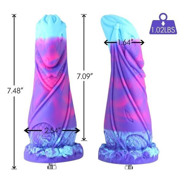 Фалоімітатор для секс-машин Hismith 7.48" Silicone Dildo HSA139 Monster Series SO9969 фото