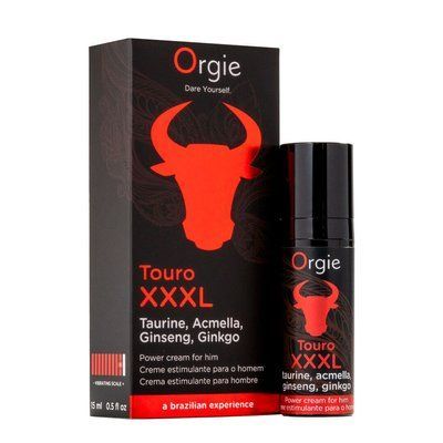 Крем для посилення ерекції, з ефектом вібрації - Orgie Touro XXXL Power Cream, 15 мл SX1561 фото