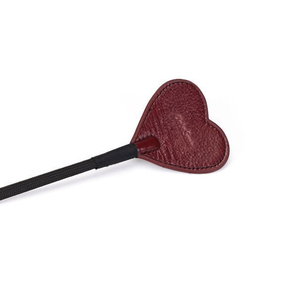 Ляскалка-серце Liebe Seele Wine Red Riding Crop with Heart-Shape Tip SO9458 фото
