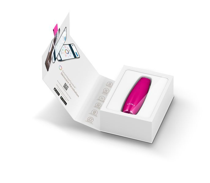 Мікрострумова ручка для підтяжки обличчя GESKE MicroCurrent Face-Lift Pen 6в1 magenta HB0120 фото