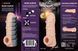 Насадка на член, потовщувальна, стимулюючий рельєф, розмір M - Kokos Nude Sleeve NS 002 M SX1473 фото 5