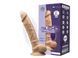 Фалоімітатор з вібрацією SilexD Vetus Vibro Flesh (MODEL 1 size 8in) + LRS, двошаровий, діаметр 4,2 SO8213 фото 3