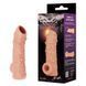 Насадка на член, потовщувальна, стимулюючий рельєф, розмір M - Kokos Nude Sleeve NS 002 M SX1473 фото 2