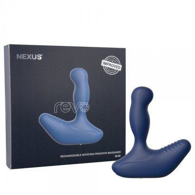 Масажер простати з обертовою головкою, максимальний діаметр 3,2 см Nexus Revo Blue SO3066 фото
