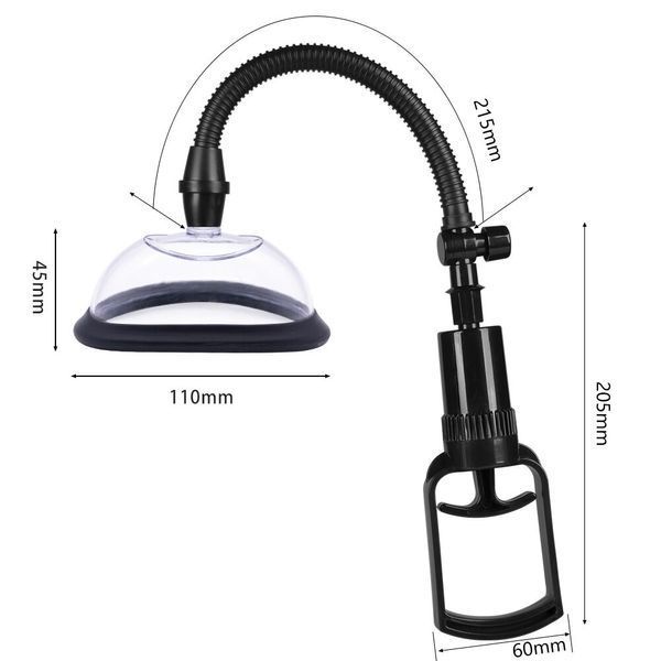 Вакуумна помпа для вульви, механічний насос, розмір S (11 см) - Pussy Pump Premium Fun S SO8701 фото