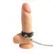 Кільце для пеніса Penis Ring із шипами та повідцем, натуральна шкіра SO5152 фото 5