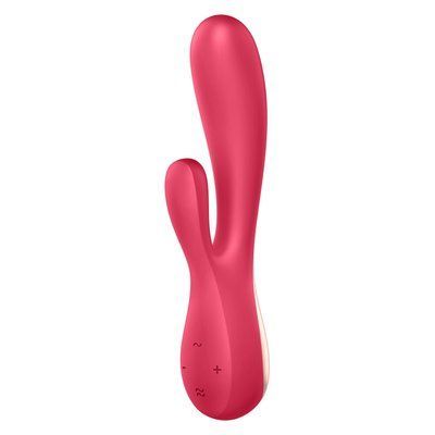 Смарт вібратор-кролик, 2 мотори, керування через інтернет - Satisfyer Mono Flex Red SO3900 фото