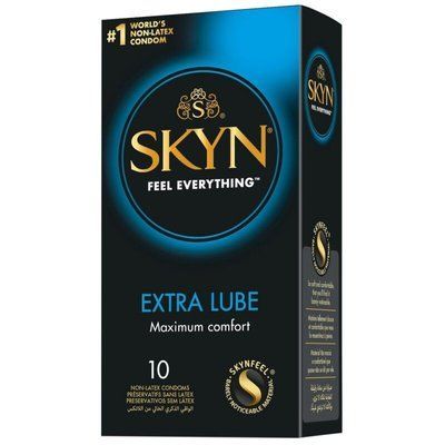 Безлатексні преміум-презервативи SKYN Extra Lube 10 шт, на 40&thinsp;% більше змазки SX4001 фото