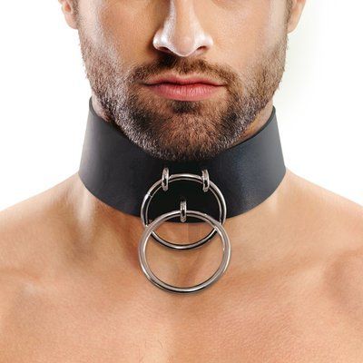 Чоловічий чокер із натуральної шкіри Art of Sex - Zane Collar SO9980 фото