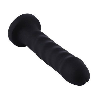 Силіконовий фалоімітатор для секс-машин Hismith 7.1&Prime; Anal Dildo Black, система KlicLok SO6201 фото