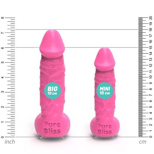 Крафтове мило-член із присоскою, натуральне, 18 см &mdash; Pure Bliss BIG Pink SO6364 фото