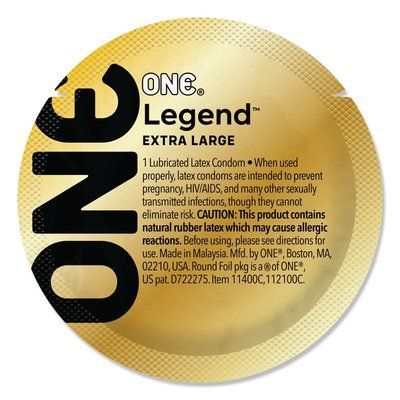 Презерватив ONE Legend Extra Large 1 шт, для великих розмірів члена SX0761 фото