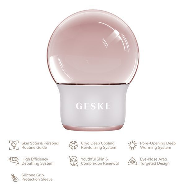 Масажер для обличчя і тіла GESKE Cool&Warm Face and Body Massager 7в1 starlight HB0304 фото