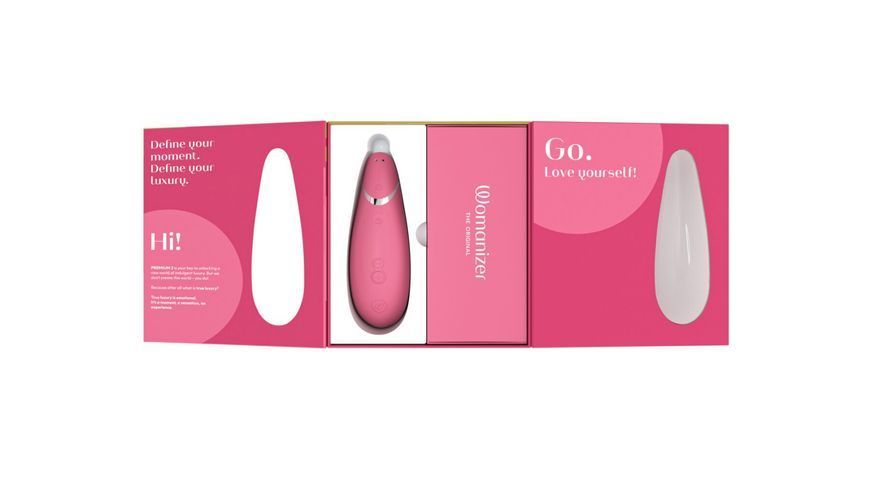Вакуумний кліторальний стимулятор - Raspberry, функції Autopilot та Smart Silence Womanizer Premium 2 SO8753 фото